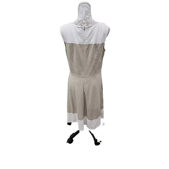 Pendleton Dress Knee Length Sleevesless Linen Blend Colorblock Women's 10 - Picture 6 of 12